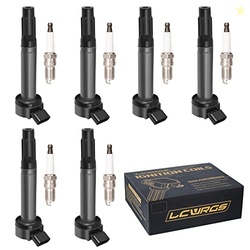 Ignition Coils Spark Plugs for Toyota Sienna Avalon Camry Highlander R