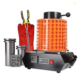 TOAUTO Upgraded Gold Melting Furnace TGF3000-V1.1, 1+3 KG Electric Dig