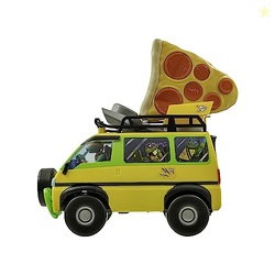 Teenage Mutant Ninja Turtles Toy, Pizza Blaster RC Vehicle with 6 Foam