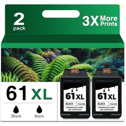 61XL Black Ink Cartridge Replacement for HP Ink 61 XL HP61 HP61XL BK t