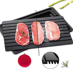 Defrosting Tray for Frozen Meat Rapid and Safer - Thawing Tray for Fro