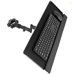 VIVO Universal 26 Inch Keyboard and Mouse Tray Pole Mount, 360 Degree 