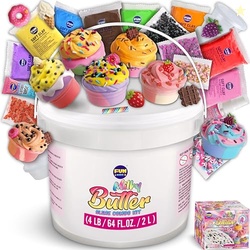 4 LB Milky Butter Slime Bucket Gift for Girls, FunKidz 64 FL OZ Huge S