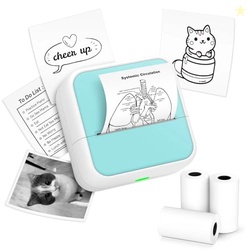 Anycash Sticker Printer - Printpods Mini Printer with Stickers, Blueto