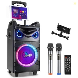 Moukey Karaoke Machine, 10" Woofer Portable PA System, Bluetooth Speak