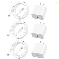 Apple MFi CertifiediPhone Charger Fast Charging,3Pack Apple Charger Ad