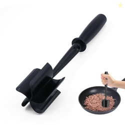 Meat Chopper, 5 Curve Blades Ground Beef Smasher, Heat Resistant Hambu