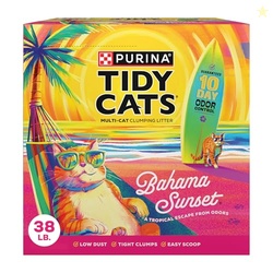 Purina Tidy Cats Bahama Sunset Scented Clumping Cat Litter Odor Contro