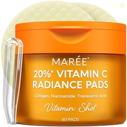 MAREE Vitamin C Toner Pads for Face  Brightening Facial Polishes with 