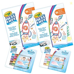 Crayola Color Wonder Mess Free Coloring Kit (120ct), 100 Mess Free Col