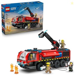 LEGO City Airport Fire Truck Kids Building Toy - Pretend Play Emergenc