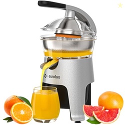 Eurolux Die Cast Stainless Steel Electric Citrus Juicer Squeezer, for 