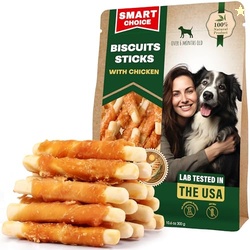 Dog Treats Biscuits Sticks Chicken Wrapped Human Grade Meat 10.6 oz - 