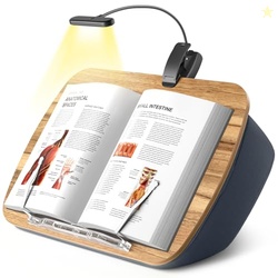 ERGONOV Book Pillow Stand with 6500K Reading Light, Hands Free Book Ho