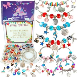 Charm Bracelet/Jewelry Making Kits for Kids Girls,Unicorn Birthday Gif