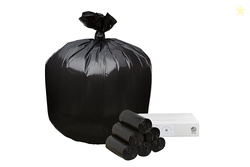 Top Knot Bags 33 Gallon Garbage Trash Bag 33X39" 1.2 Mil Black 150 Cou