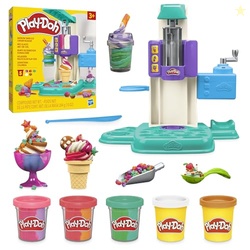 Play-Doh Rainbow Swirl Ice Cream Playset with 7 Pretend Play Kitchen A