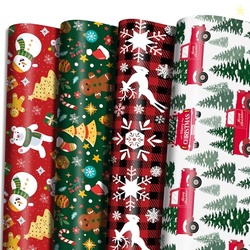 OHOME Christmas Wrapping Paper - Jumbo Sheets - Christmas Decorations 