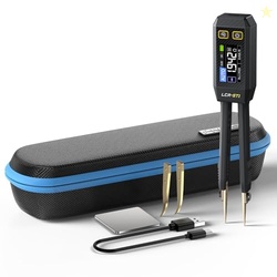 FNIRSI LCR-ST1 10KHz LCR Meter Tweezer, Mini Smart SMD Tester, ESR Met