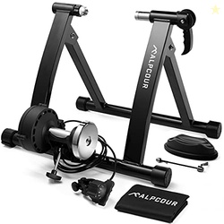 Alpcour Bike Trainer Stand for Indoor Riding  Portable Foldable Magnet