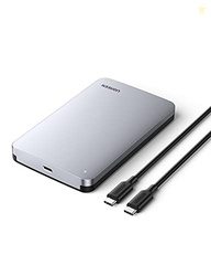 UGREEN USB C Hard Drive Enclosure for 2.5" SATA SSD HDD - Aluminum USB