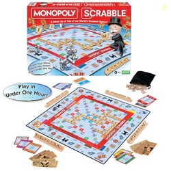 Monopoly Scrabble, Game Mash Up, by Winning Moves Games USA