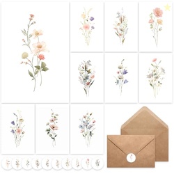 XXINMOH 100 PACK Blank Cards with Envelopes, Blank Greeting Cards 4x6,