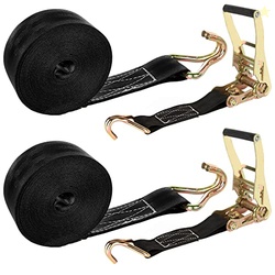 2 Pack 2 Inch Ratchet Straps Heavy Duty 20ft Tie Down Straps Ratchet w
