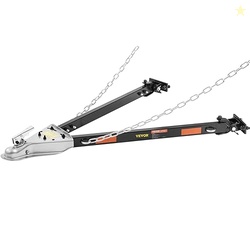 VEVOR Tow Bar, 5500 lbs Towing Capacity with Chains, Powder-Coating Al