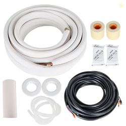 findmall 50FT Air Conditioning Tubing Hose Extension 1/4 and 3/8 Insul