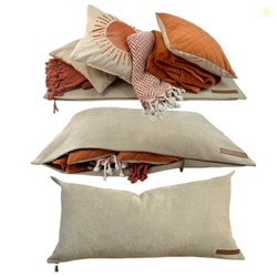THE STORAGE PILLOW XL zippered storage Pillowcase FILL w Clothes Beddi