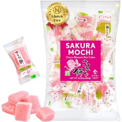YAMASAN KYOTO UJI Japanese Sakura Mochi Candies, Real Traditional Cher