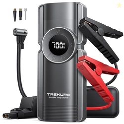 TREKURE Portable Car Jump Starter with Air Compressor, 150PSI 5000A Ca