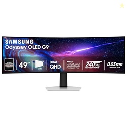 Samsung 49" Odyssey G93SC Series Curved Gaming Monitor, QD-OLED, 240Hz