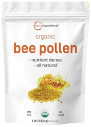 Micro Ingredients Organic Bee Pollen Granules, 1 lb | Fresh Harvest, R