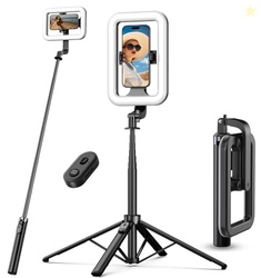 M MYBAT PRO Selfie Ring Light with 72" Tripod Stand - Extendable Selfi