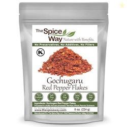 The Spice Way Gochugaru korean red pepper flakes - 8 oz  Premium Quali