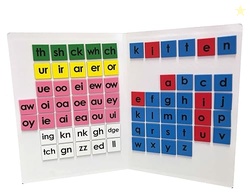 Foam Phonics Elementary Magnet Set with Folding Board Made in the USA 