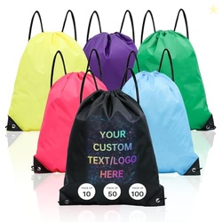 JEOHLORY Custom Drawstring Backpacks bags 10/50/100/200Pack,Promotiona