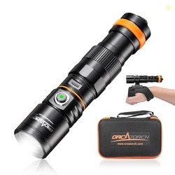 ORCATORCH DC710 Scuba Dive Light, 3000 Lumens Super Bright Underwater 