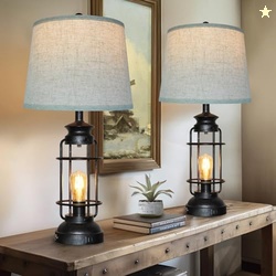 Table Lamps Set of 2 with USB Port 3 Way Dimmable Touch Lamps 28.5" Ta