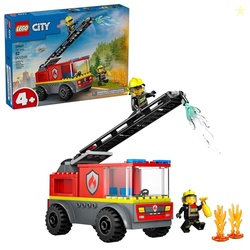 LEGO City Fire Ladder Truck Toddler Toy - Fire Truck Toy with 2 Firefi