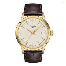 Tissot Mens Tissot Classic Dream 316L Stainless Steel case with Yellow