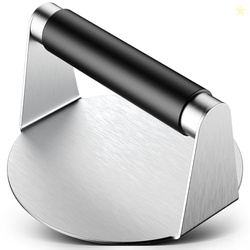 Pisol Smash Burger Press, Hamburger Smasher Tool for Griddle, Stainles