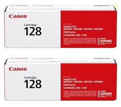Canon CRG-128 Black Toner Cartridge, 3500B001AA, 2-Pack