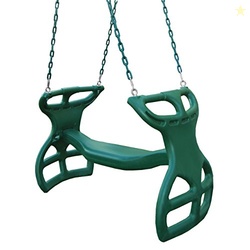 Gorilla Playsets 04-0037-G Dual Ride Glider Back-to-Back Tandem Swing,