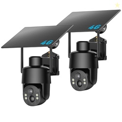 Tefrio No WiFi Security Camera, 4G LTE Solar Cellular Security Camera,
