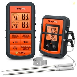 TempPro TP08 500FT Wireless Meat Thermometer for Grilling Smoker BBQ T