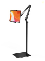 Tablet Floor Stand with 4.2LB Base,Overhead Bed Phone Stand Angle Heig