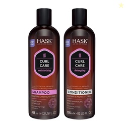 HASK Curl Care Shampoo + Conditioner Set with Coconut and Argan Oil | 